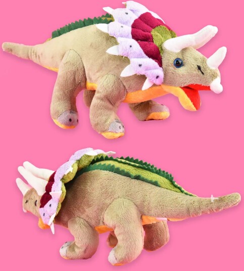 Plysj Dinosaur 30cm – velg variant Brontosaurus Stegosaurus T-Rex Triceratops