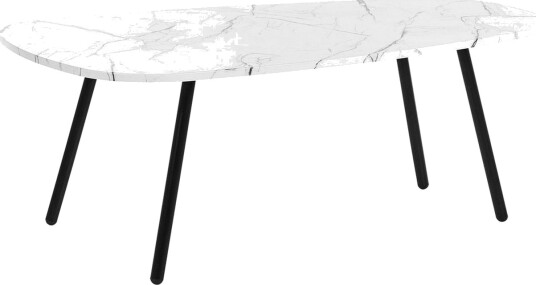 Soffbord Beliani Biddle White\|\|Black -