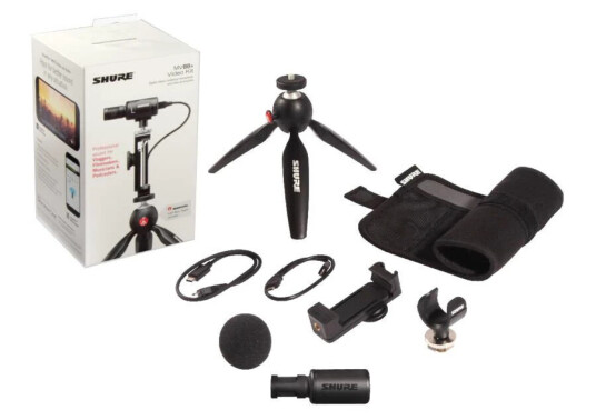 Shure MV88+ Videomikrofon Kit for iOS og USB-C - Bordmikrofon i Svart