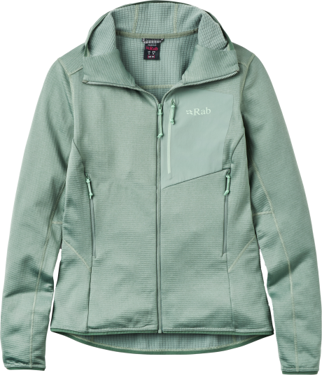 Rab Women"s Ascendor Light Hoody Dark Fig Green 14