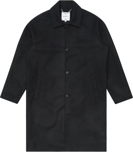 Edwin Mac Wool Coat - Black - BLACK - L