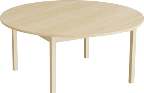 Bord Lovis 604 Ø1200 Mm Højde 550 Mm Birk Laminat På Birk Understel