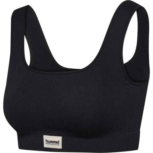 hummel Pulse Seamless Rib Sports BH Dame Svart XS