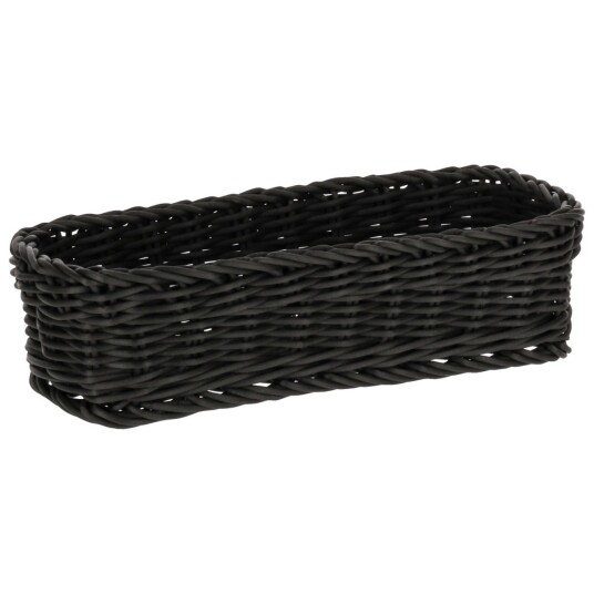 Vega Bestikkurv Igato; 25x10x6 cm (LxBxH); Svart