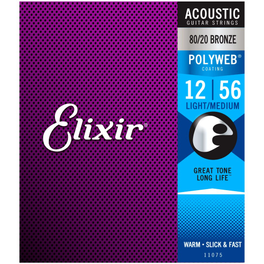 Elixir Polyweb Ak.Gitar 6str. 012-056 Light-Medium 11075
