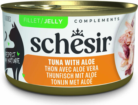 Schesir Våtfôr Complements I Gelé Tunfisk Med Aloe 6 X 70 G