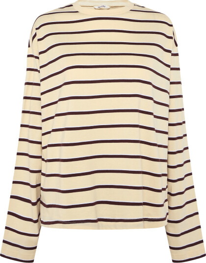 Monki Long Sleeved Cotton T Shirt Yellow XXS