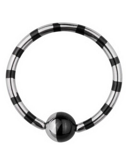 Stripete BRC Piercing Svart/Stål