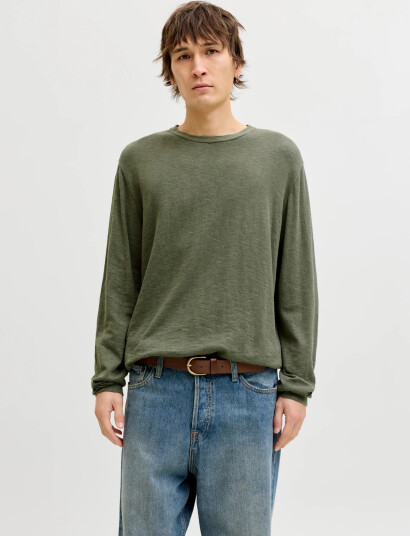 Jack & Jones Jjesummer Knit Crew Neck Sn Green XXL Jack & Jones Jjesummer Knit Crew Neck Sn Green XXL