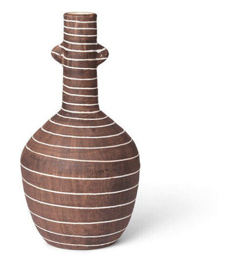 Ferm Living   Brura Vase Coffee/White Lampemesteren