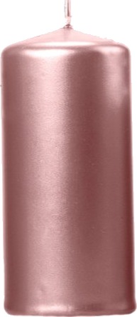 Metallisk Rose Gullfarget Kubbelys 12x6 cm