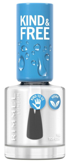 Rimmel London Kind & Free Nail Polish Lacquer 150 Top Coat 8ml