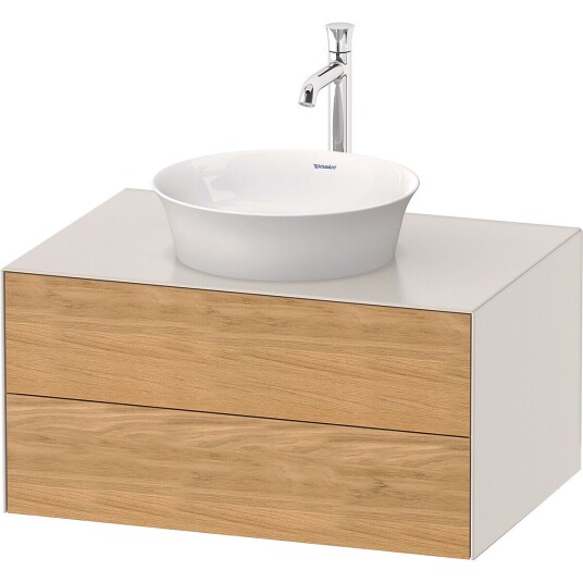 Duravit White Tulip Servantskap 2 skuf. 80x55x40,8 cm Eik/Nordisk Hvit Matt