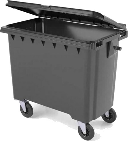 Avfallsbeholder PWS 660L Grå