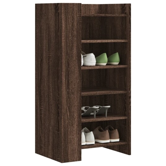 Skohylle brun eik 52x37,5x100 cm konstruert tre 8721102806292 Skohylle brun eik 52x37,5x100 cm konstruert tre 8721102806292
