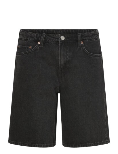 Weekday Monterey Low Rise Denim Shorts - Black - 23