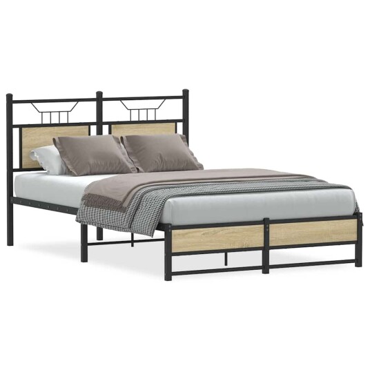 Sengeramme uten madrass sonoma eik 120x190 cm konstruert tre 4106959