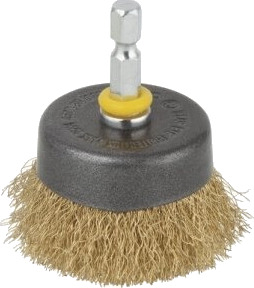 Wolfcraft Messing Kopstålbørste Ø50 mm med Heksagonalt Skaft for Håndverktøy Wolfcraft Messing Kopstålbørste Ø50 mm med Heksagonalt Skaft for Håndverktøy