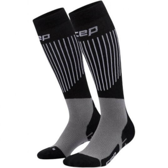 CEP Ski Ultralight Socks Tall 3.0 Skistrømper Dame Black/Grey IV CEP Ski Ultralight Socks Tall 3.0 Skistrømper Dame Black/Grey IV