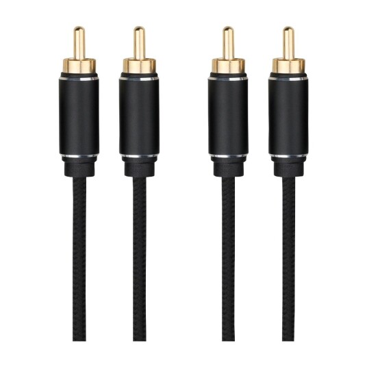 DACOTA PLATINUM RCA STEREO KABEL HANN-HANN 5M, SVART