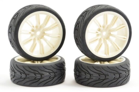 FTX FAST0076W 1/10 Street/Tread Tires 20SP White