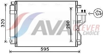 AVA COOLING SYSTEMS KAA5151D Kondensator, klimaanlegg