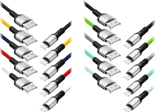 Orno Usb-A - Lightning-Kabel 1,2 M Flerfarget (Cabexcbrailigh1.2Bo)
