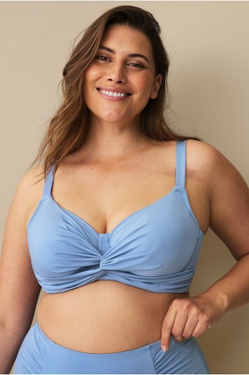 Ellos Plus Collection Shira Bikini BH med bøyler Blå