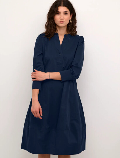 Culture Cuantoinett 3/4 Sleeve Dress Navy XS Culture Cuantoinett 3/4 Sleeve Dress Navy XS