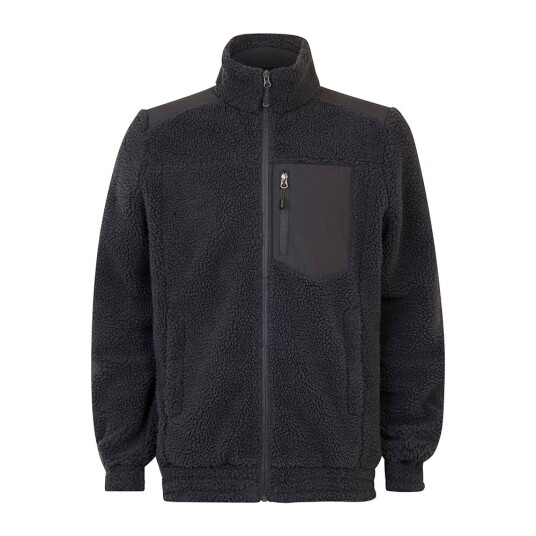 Tracker 4082 Teddy Fleecejakke, Charcoal, 1 stk, STK-408210 Charcoal 4XL