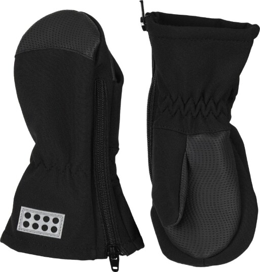 LEGO® Wear Votter - Softshell - LWAripo - Svart m. Glidelås - LEGO® Wear - 86/92 - Votter - 86-92