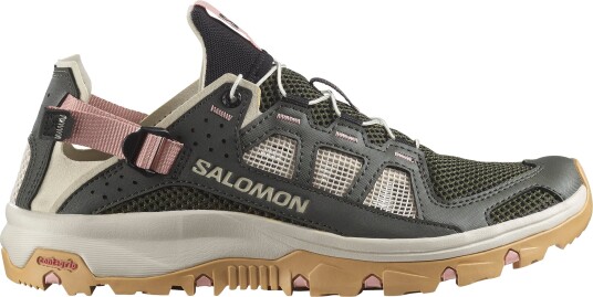 Salomon Women"s Techamphibian 5 Peat/rainy Day/hyma Pink 37 1/3