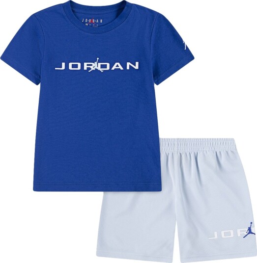 Jordan Shorts Sett   Shorts/T skjorte   Hydrogen Blue   Jordan   2 3 år 92 98   Shorts   Blå
