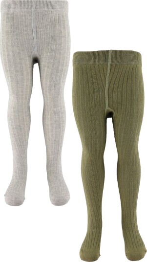 Minymo Stocking - Solid Rib 2-Pack - Multi/patterned - 68\74 Minymo Stocking - Solid Rib 2-Pack - Multi/patterned - 68\74