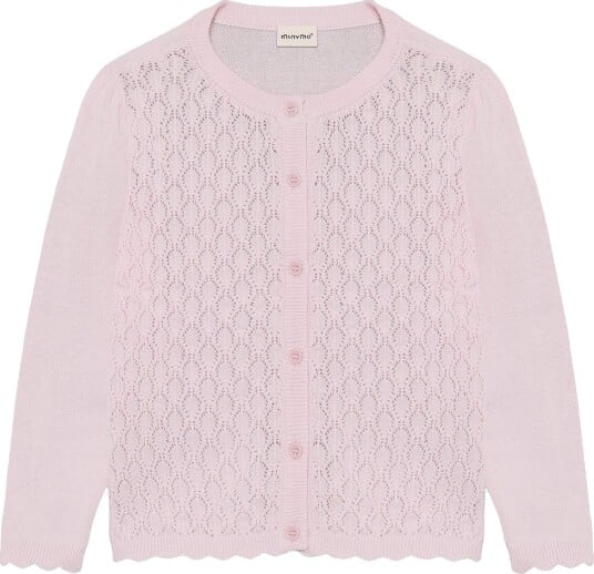 Minymo Cardigan Ls Knit Pink 110 Minymo Cardigan Ls Knit Pink 110
