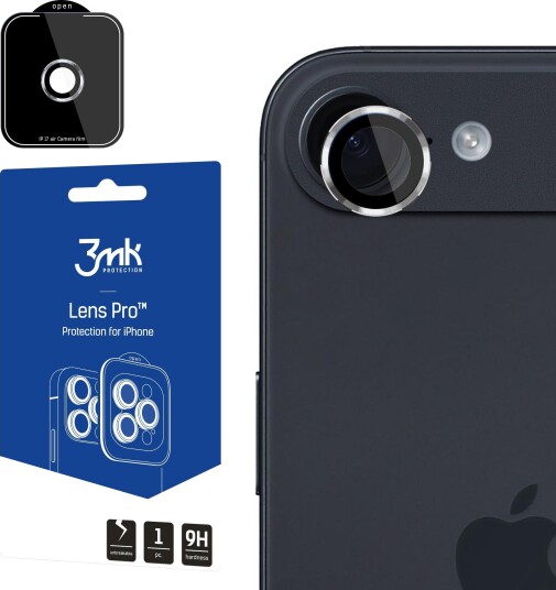 3mk Kameralinsebeskytter Pro for iPhone 17 Air - Herdet Glass SØlv