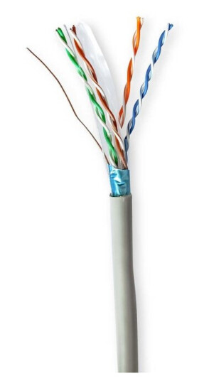 Nedis CAT6 Nettverkskabel 100 m F/UTP Innendørs Rund Grå Trekkboks Nedis CAT6 Nettverkskabel 100 m F/UTP Innendørs Rund Grå Trekkboks