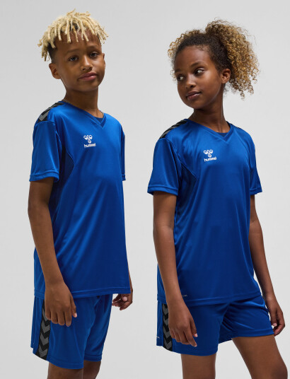 Hummel Hmlauthentic Pl Jersey S/S Kids Blue 116 Hummel Hmlauthentic Pl Jersey S/S Kids Blue 116