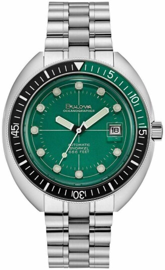Bulova Herreklokke 96B322 Grønn/Stål Ø44 mm