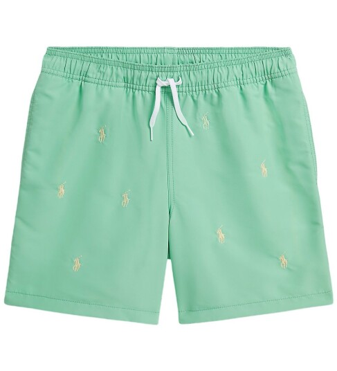 Ralph Lauren Kids Traveler Polo Pony Swim Trunk Green 138 149