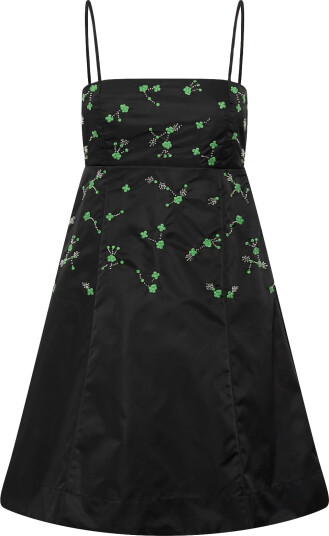 GANNI Outerwear Nylon Mini Dress Black 38 GANNI Outerwear Nylon Mini Dress Black 38