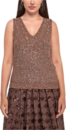 Weekend Max Mara Dame Strikkevarer Brun L,