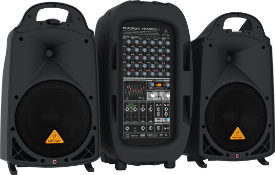 Behringer PPA2000BT Bærbar PA Høyttaler med 2000 W Sort Behringer PPA2000BT Bærbar PA Høyttaler med 2000 W Sort