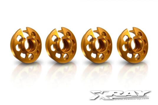 Xray 308031-O Alu Shock Spring Retaining Collar - Orange 4 Xray 308031-O Alu Shock Spring Retaining Collar - Orange 4