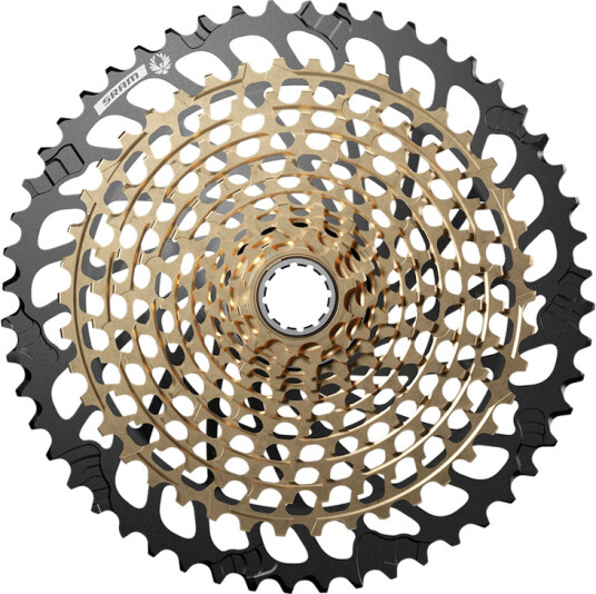 SRAM Eagle XG1299 kassett 12 gir 10-52 tenner Gold SRAM Eagle XG1299 kassett 12 gir 10-52 tenner Gold
