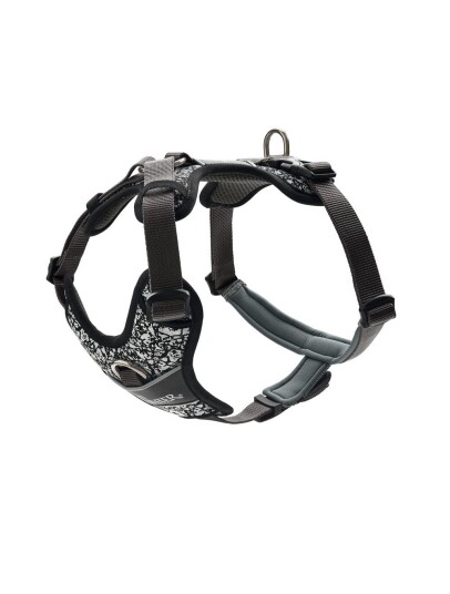 Dog Harness Divo Reflect Black/Grey L-XL Chest 79-107cm