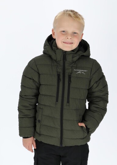 Swedemount Branäs Jacket Jr 2.0 Olive Melange 140 Skijakker