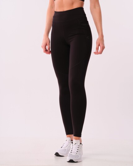 LEVITY Conquer Running Pocket Tights Black M