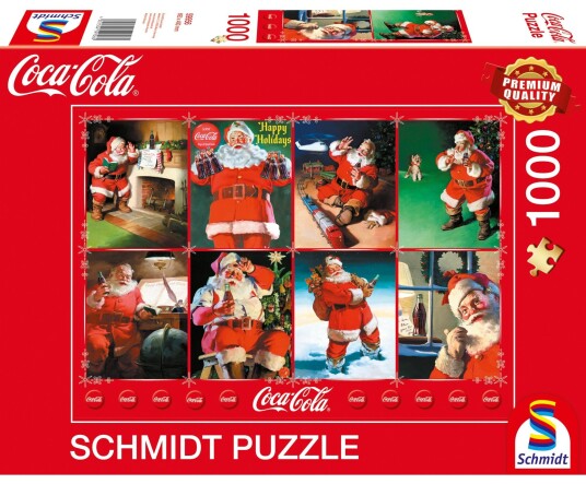 Schmidt puslespill Coca Cola julenisse puslespill 1000 brikker