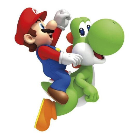 Veggdekor Klistremerker 80x71cm Nintendo Super Mario og Yoshi Veggdekor Klistremerker 80x71cm Nintendo Super Mario og Yoshi